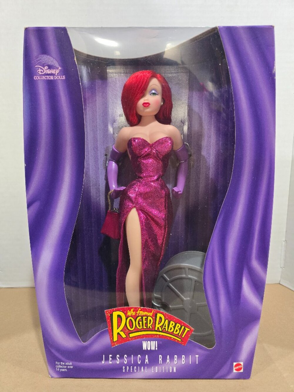 1999 Jessica Rabbit Doll Disney Special Edition Mattel 23591 Roger Rabbit